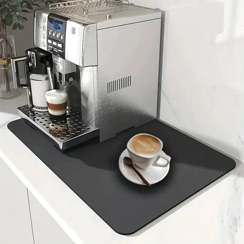 One Piece Coffee Mat Absorbent Bar Accessories For Kitchen