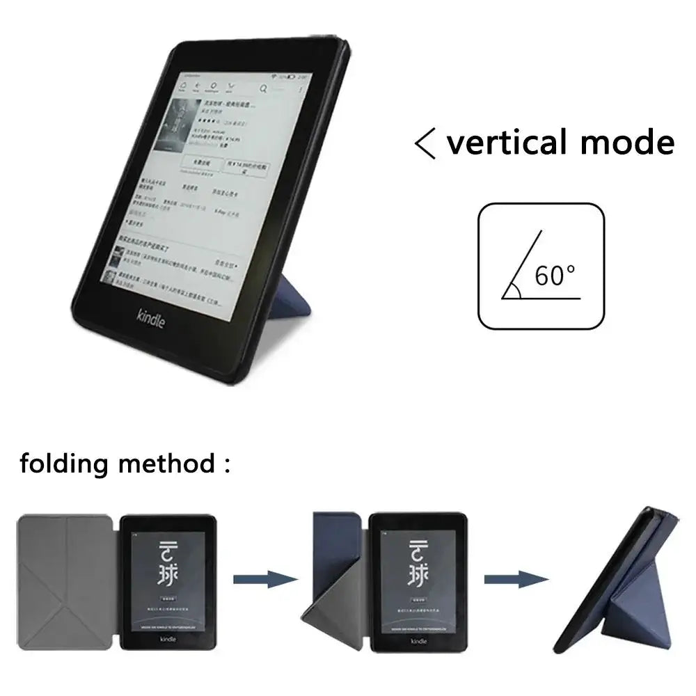 Foldable Stand Case for Kindle 2024 2022 2021 Paperwhite Colorsoft 1 2 3 5 6 10th 11th 12th Generation 6 6.8 7 Inch Pouch Cover