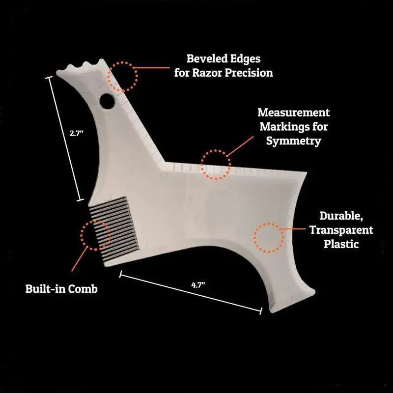 Beard Shaping Template Comb for Men Trim Edge Styling 1Pc