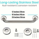 Stainless Steel Grab Bar Bathtub And Shower Safety Rail