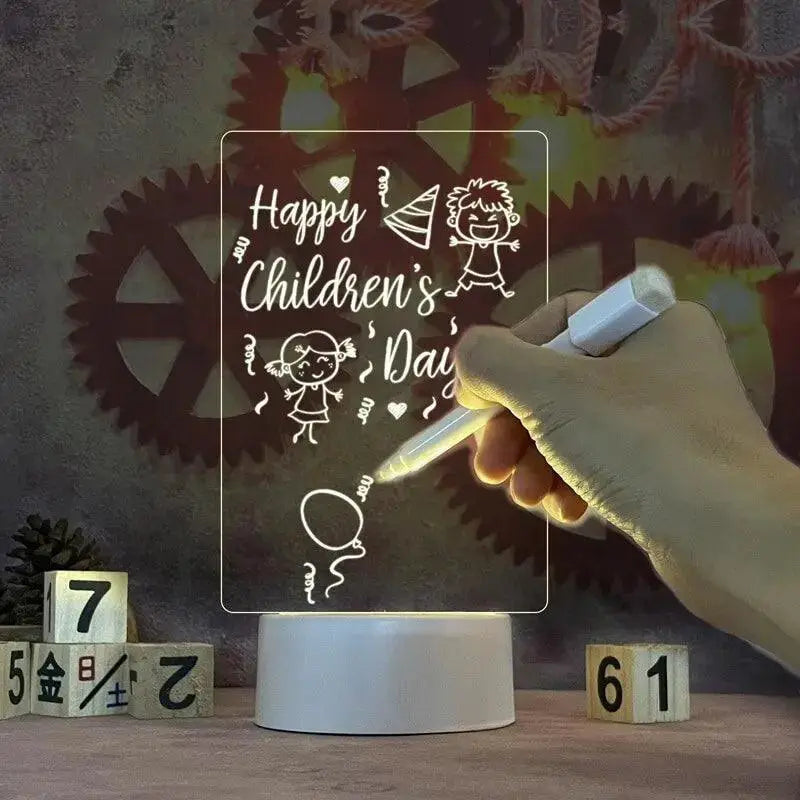 LED Note Board Creative Night Light For Messages And Decor
