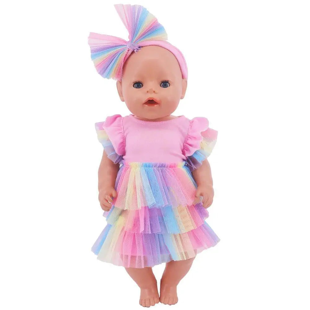 Reborn Doll Fashion Set Trendy Clothes For 16-18 Inch Dolls