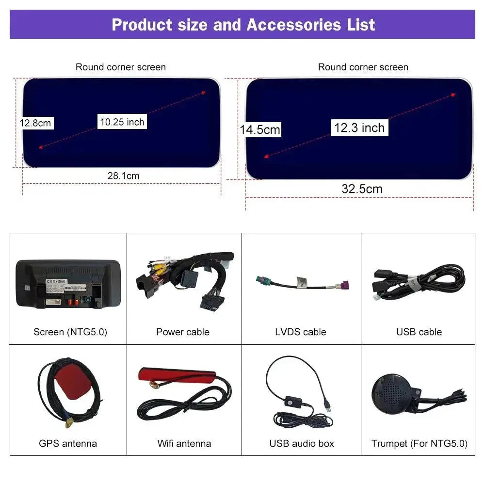 Android 12 Multimedia Player 8GB 128GB For Benz A CLA GLA