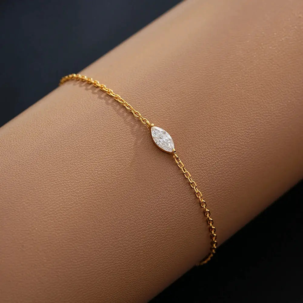 Moissanite Jewelry in Sterling Silver Delicate — product view 3