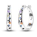 Mula Sterling Silver Hoops Earrings