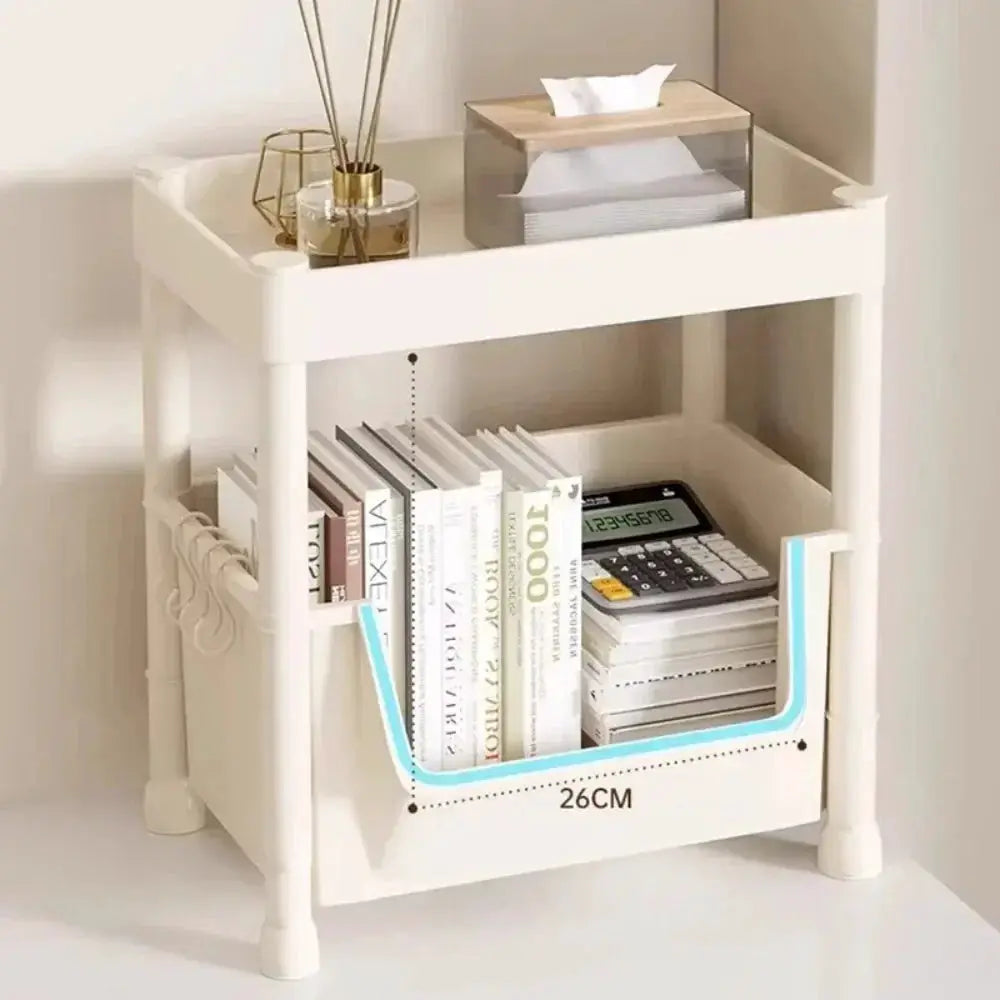 Trolley Bookshelf Portable Kitchen Storage Rack Wheels - OurLum.com