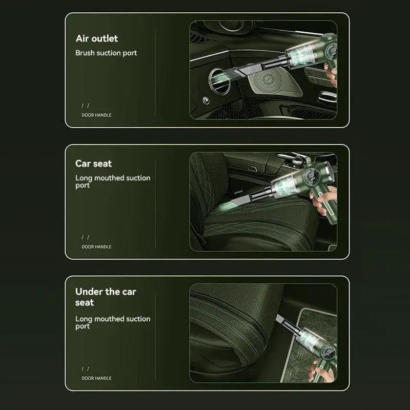 1290000Pa 5 In 1 Wireless Car Vacuum Handheld Mini Pro