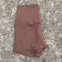 Plus Size High Waist Yoga Shorts - Stretchy