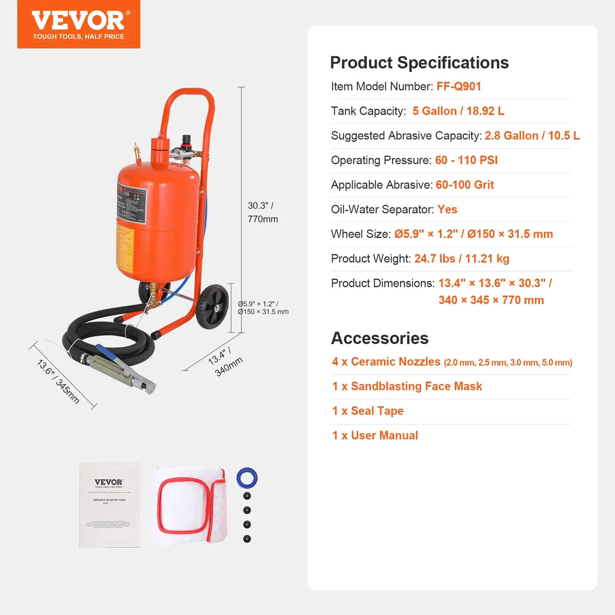Portable Air Sand Blaster Kit — product view 8