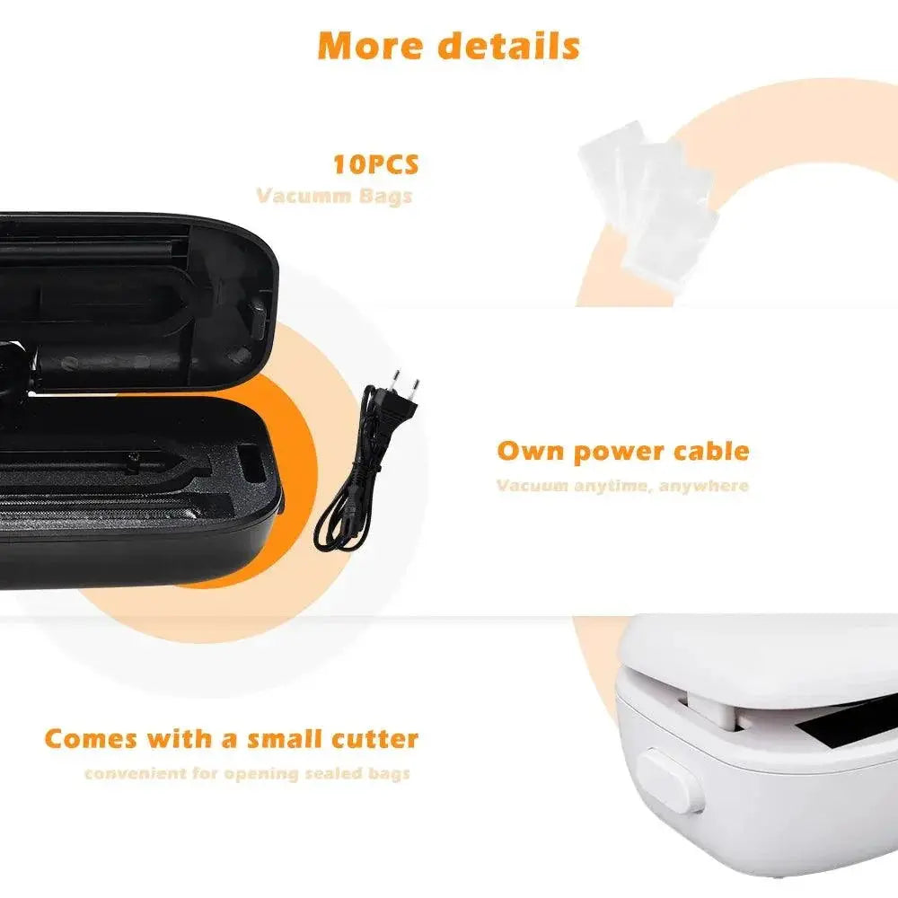Vacuum Sealer Machine With 10 Free Bags For Freshness
