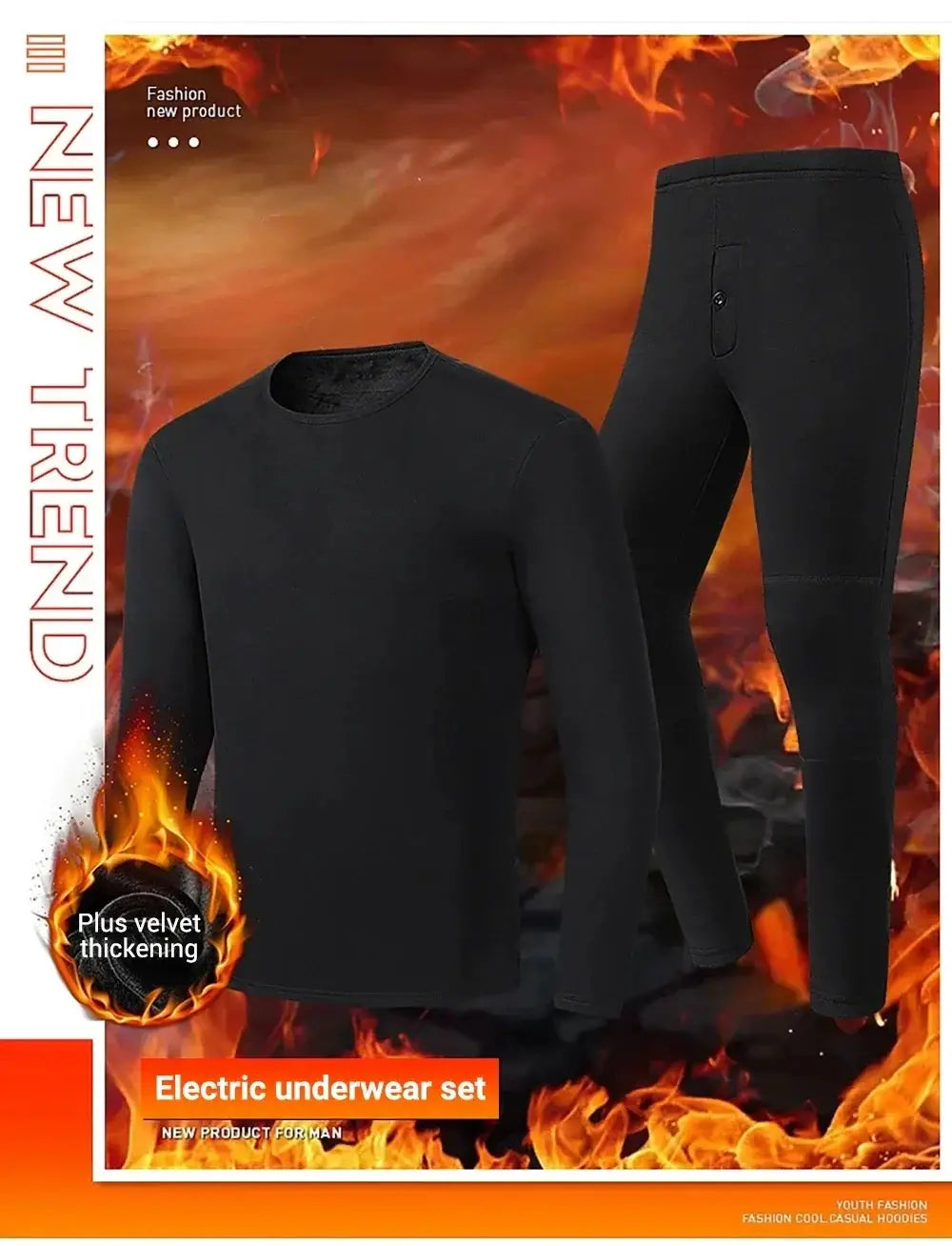 Cozy Warmth Heated Underwear for Winter — product view 18