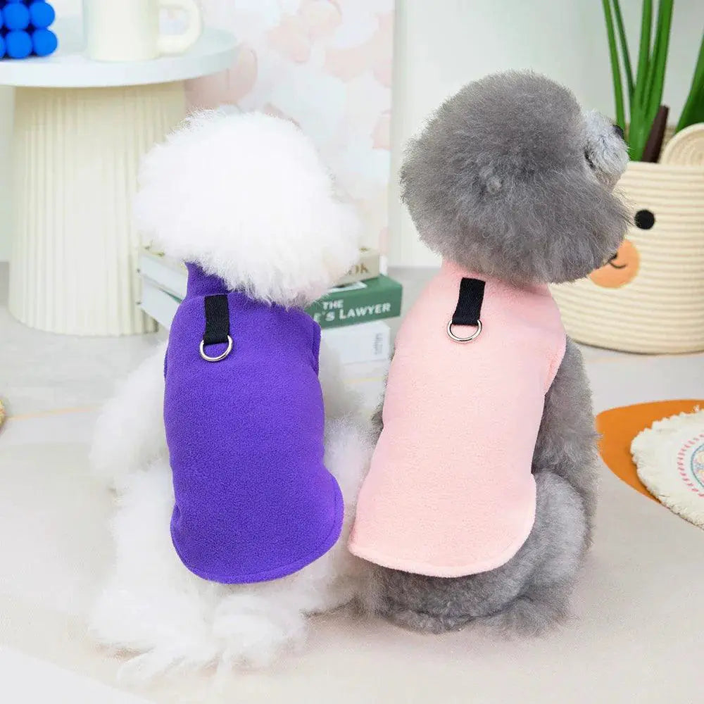 Soft Dog Vest Cozy Winter Clothing for Small Breeds