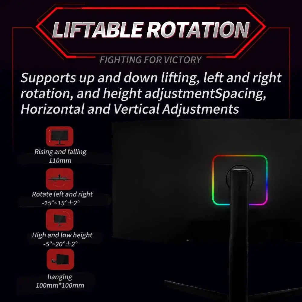 MUCAI Curved Gaming Monitor WQHD Visuals Performance