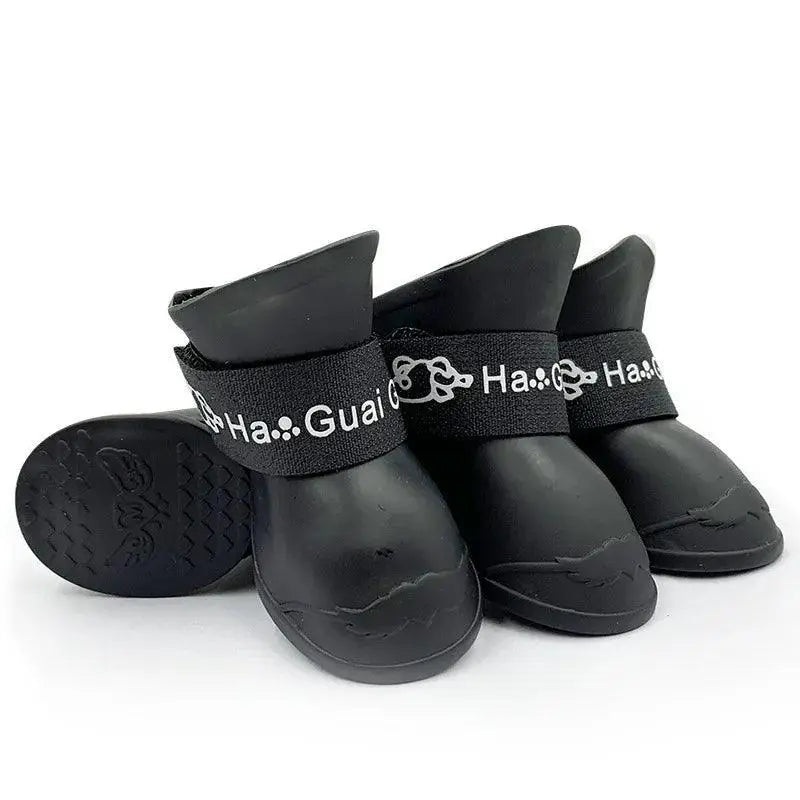 Trendy Waterproof Dog Boots Anti Slip Protection All Weather