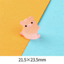 Luminous Mini Resin Pig Car Dashboard Toy Chick Decor Gift