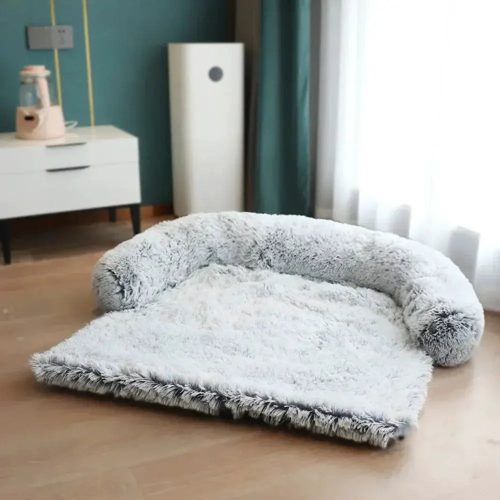 Removable Plush Pet Bed Sofa for Large Dogs and Cats