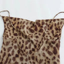 Backless Leopard Midi Dress For Women
