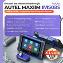 Autel MaxiIM IM508S Key Programmer All-in-one OBD2 Diagnostic Scanner IMMO Key Prgramming Tool 3000+ Active Tests PK KM100 IM508