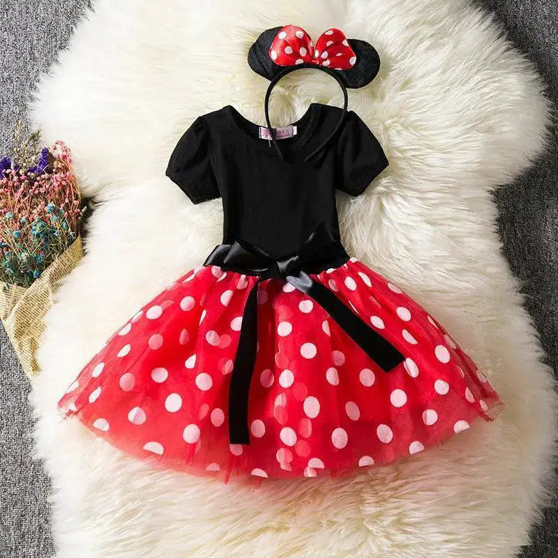 Charming Polka Dot Baby Princess Dress Halloween Christmas