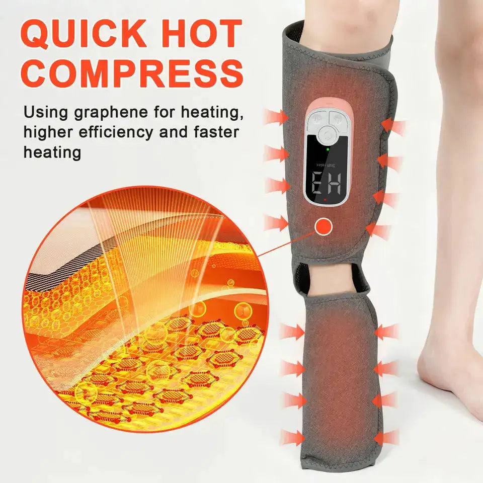 Wireless 360° Air Pressure Calf Massager Eletric 3 Mode Airbag Compresstion Leg Massage Foot Calf Muscle Relax Blood Circulation