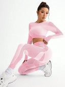 Breathable Seamless Yoga Set Women Quick Dry