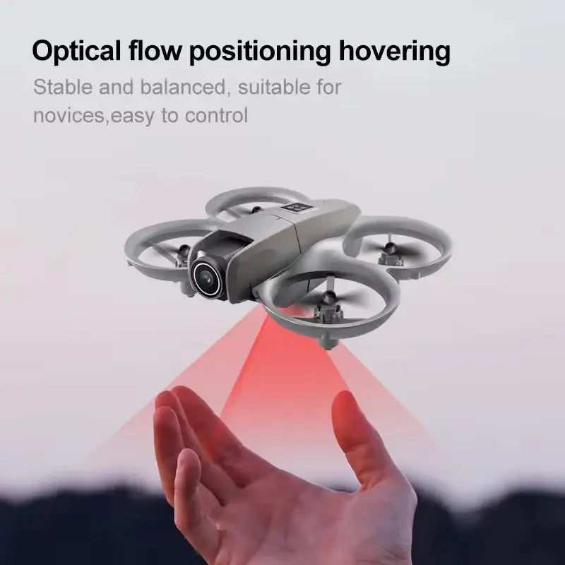 NEW 2026 Mini Foldable Drone With Lights 4K Aerial Photography Cameras Optical Flow Positioning Quadcopter Helicopter Dron Toys