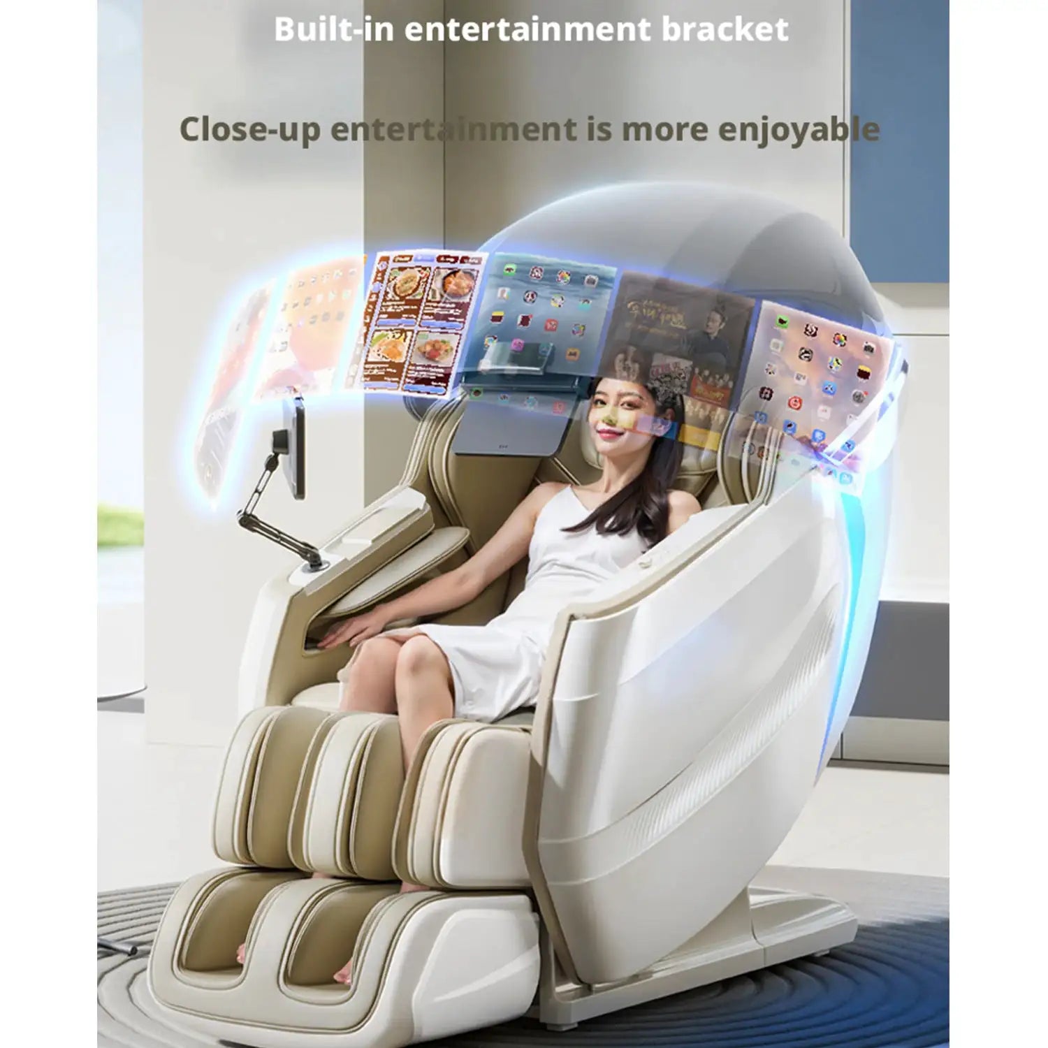 RaviFlax 2026 8D Sonic Massage Chair SL-Track Zero Gravity full body Thai Stretch Leg Foot SPA Massage Sofa chair3 Year Warranty