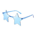 Frameless Star-Shaped Sunglasses for Cosplay and Fashion
