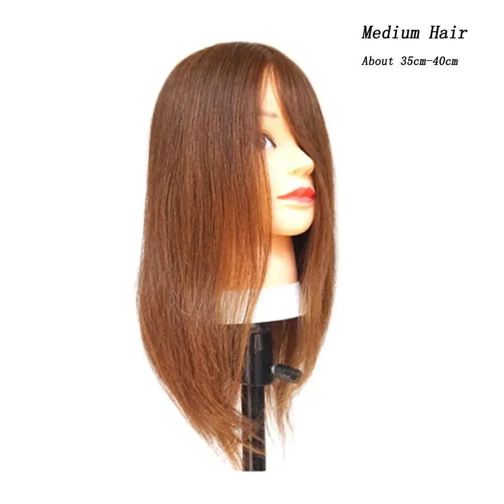 Mannequin Head for Styling Practice – Medium Black Clamp product view 8