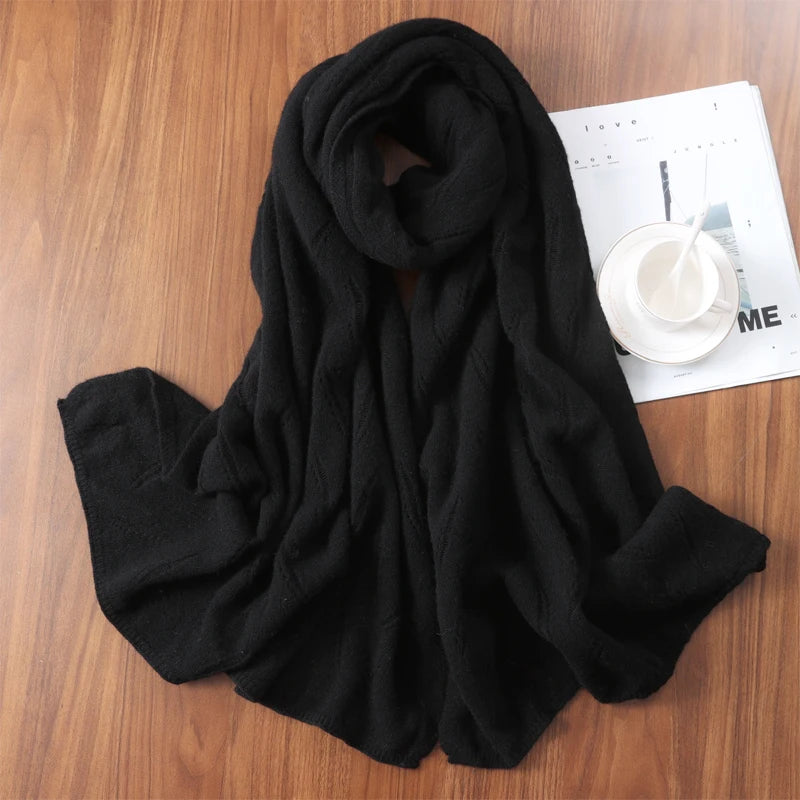 Wool Soft Knit Winter Scarf