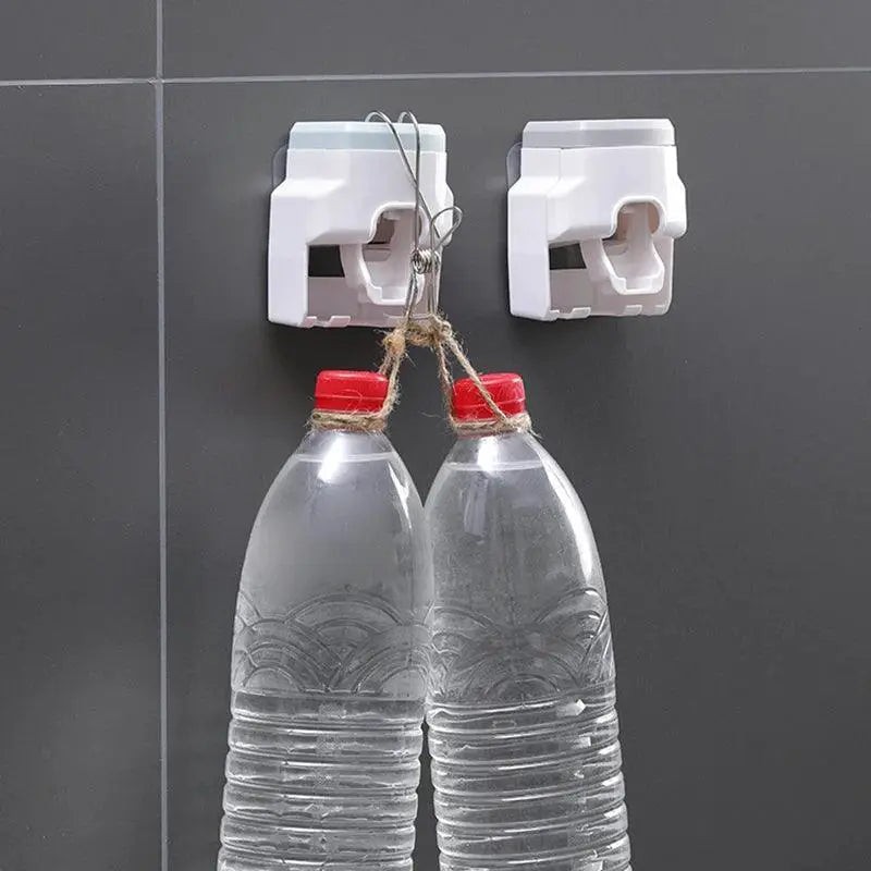 Lazy Toothpaste Dispenser And Toothbrush Holder Combo