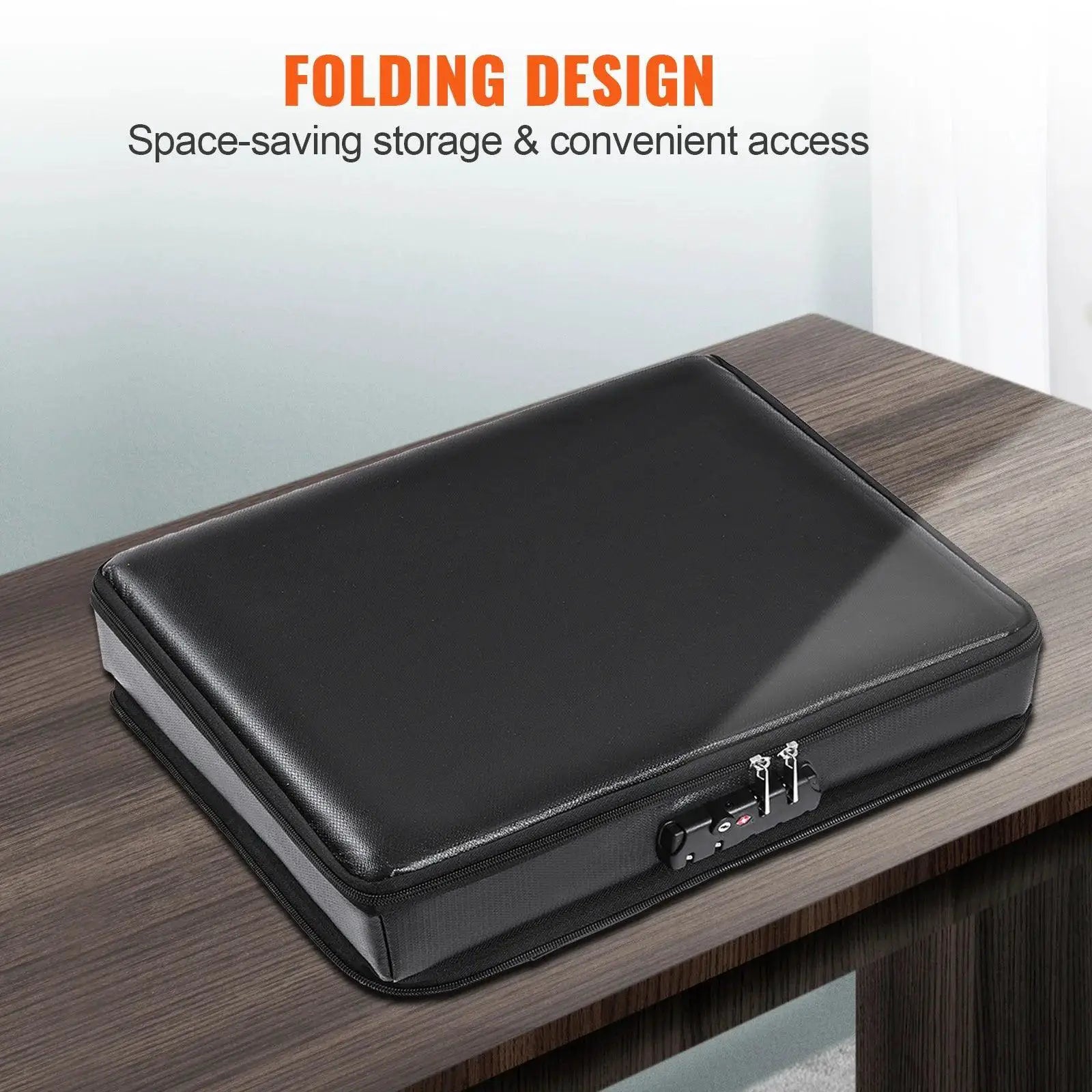 VEVOR Fireproof Document Bag With Lock 2000F Waterproof Box