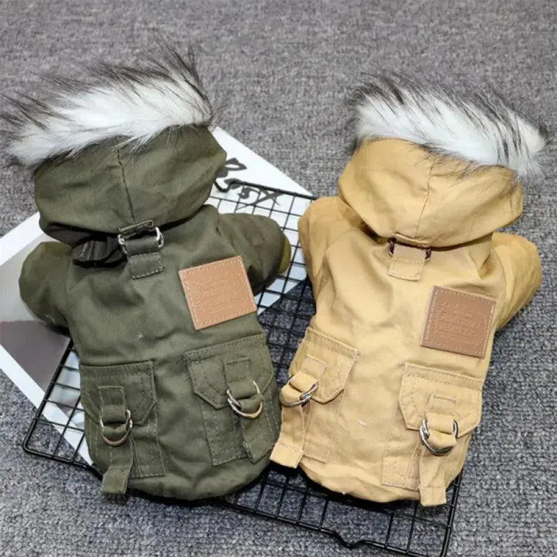 Dog Winter Coat Jacket Hoodie For Small Medium Dogs