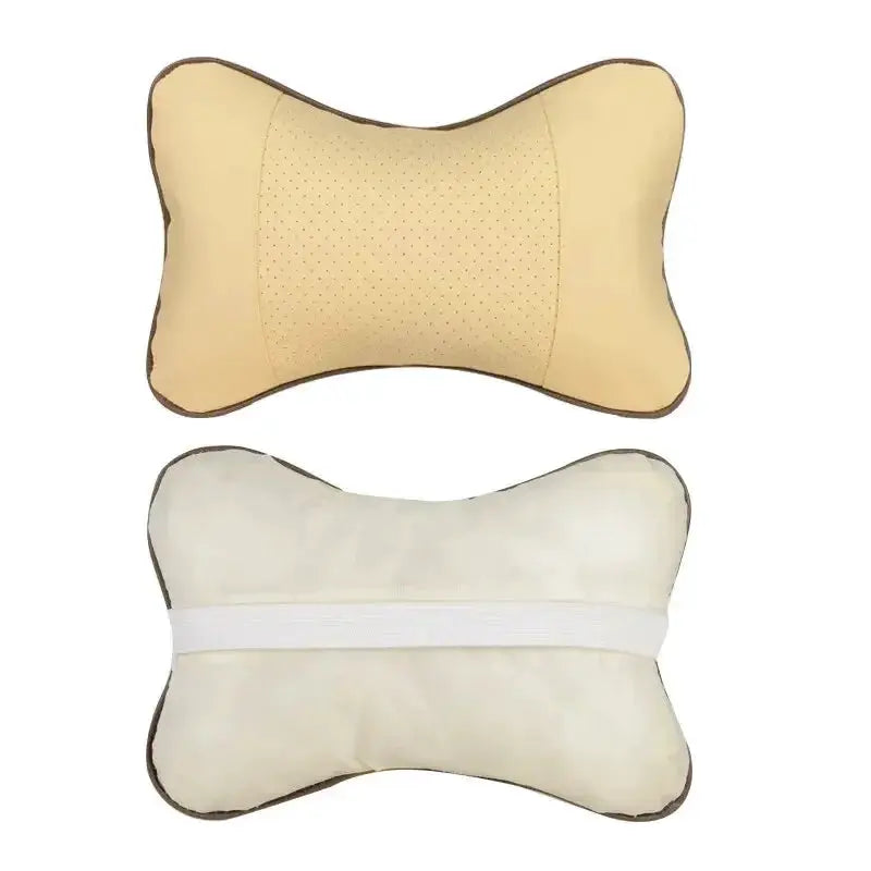 Car Neck Pillow PU Leather Headrest Both Sides 1 Pack - OurLum.com