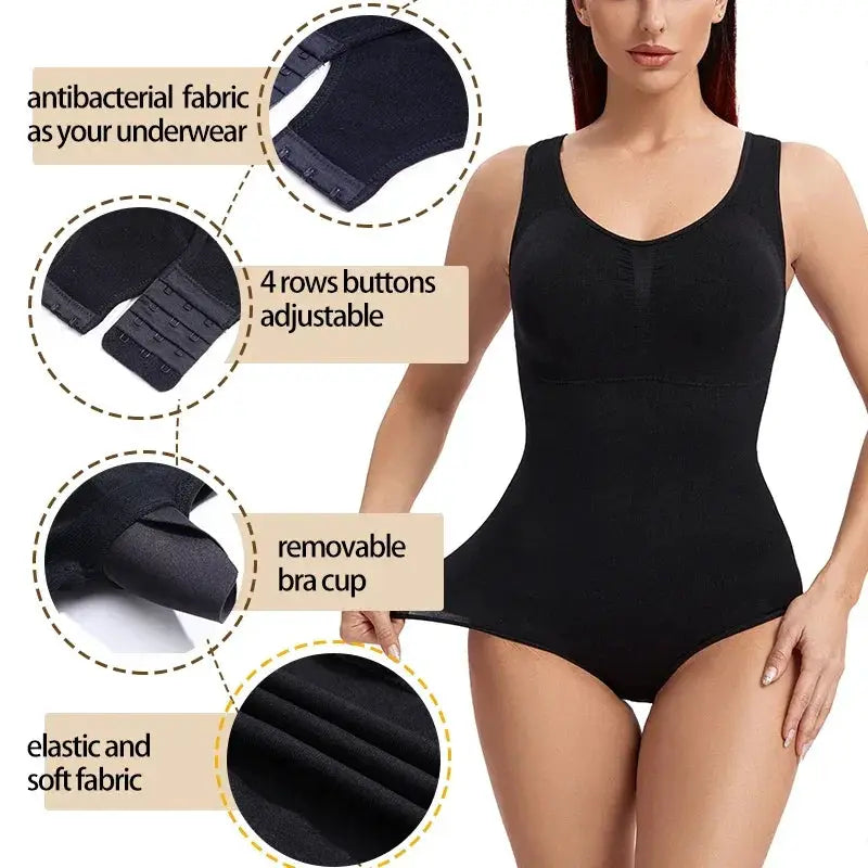 Seamless Tummy Control Bodysuit Ultimate Shaper For Women