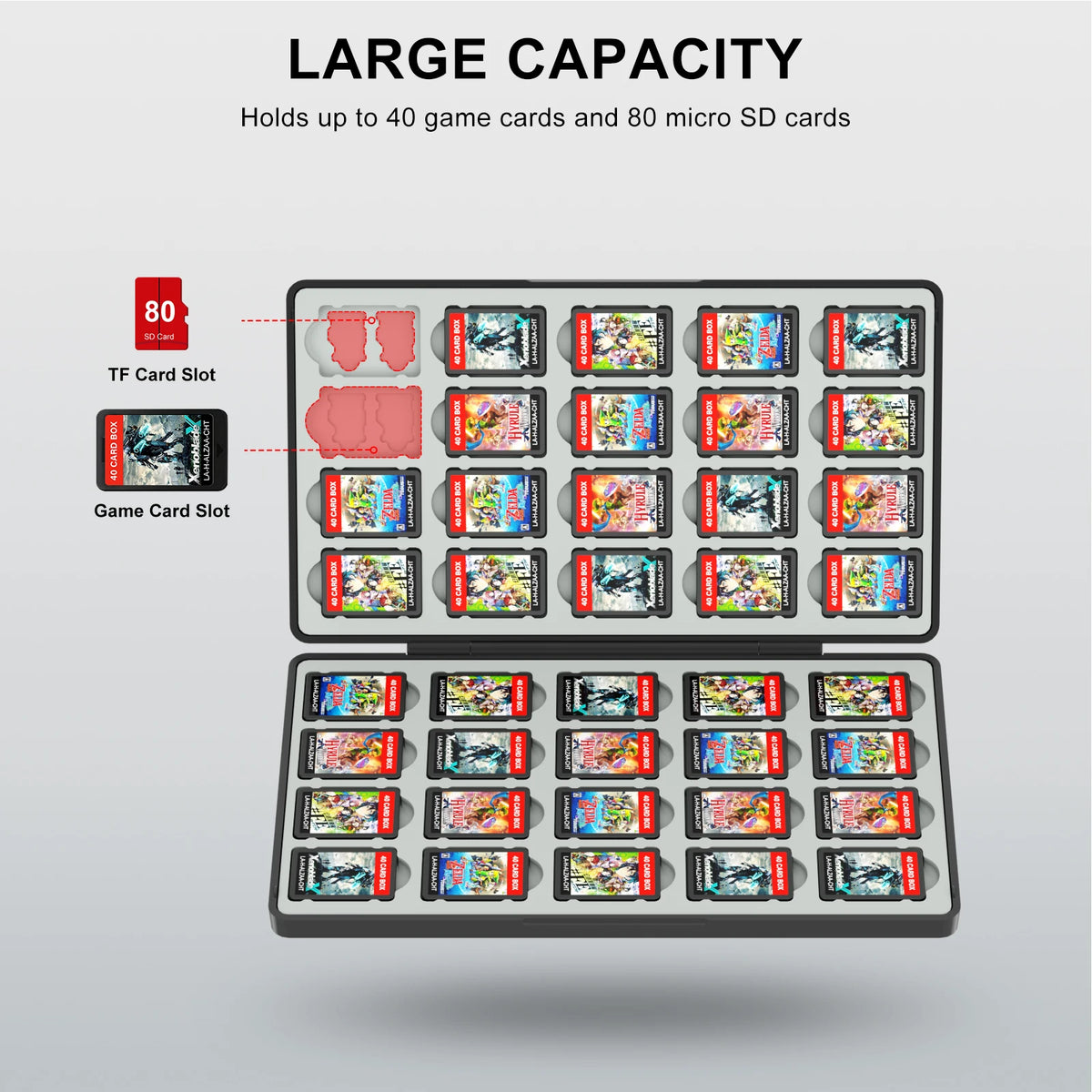 Switch2 Compatible Game Card Holder
