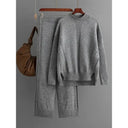 Warm Knitwear Set for Women Office Wear