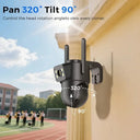 4K Outdoor PTZ Camera for Home Security