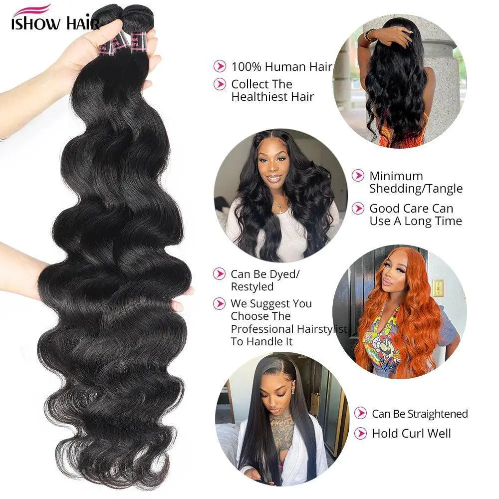 Luxurious Brazilian Body Wave Hair Bundle With Lace Frontal