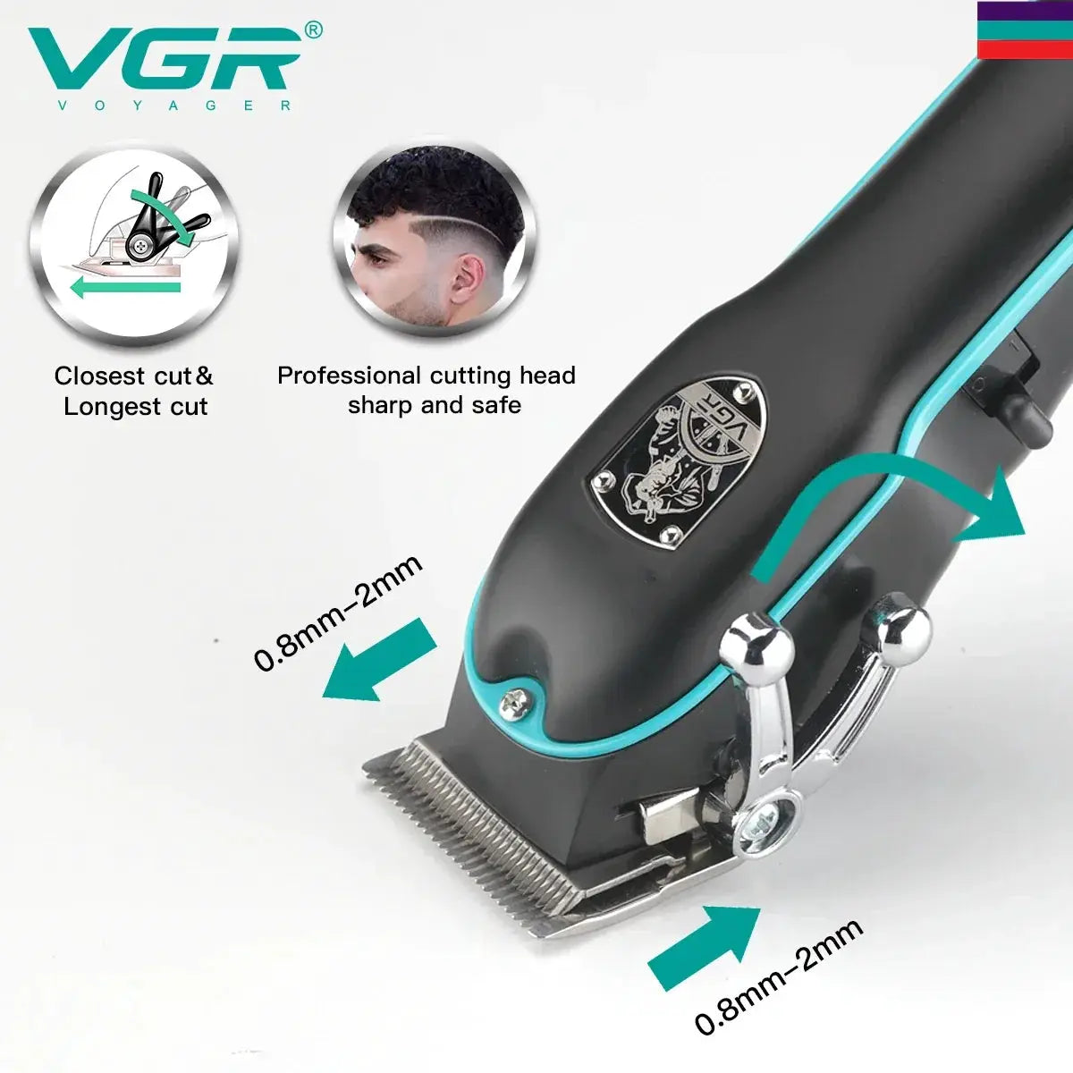 VGR V123 Professional Hair Clipper Cutting Machine