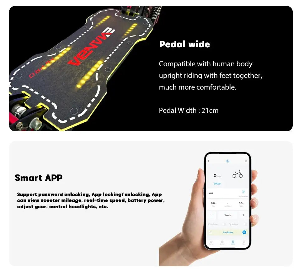 Dual Motor Foldable E Scooter — product view 3