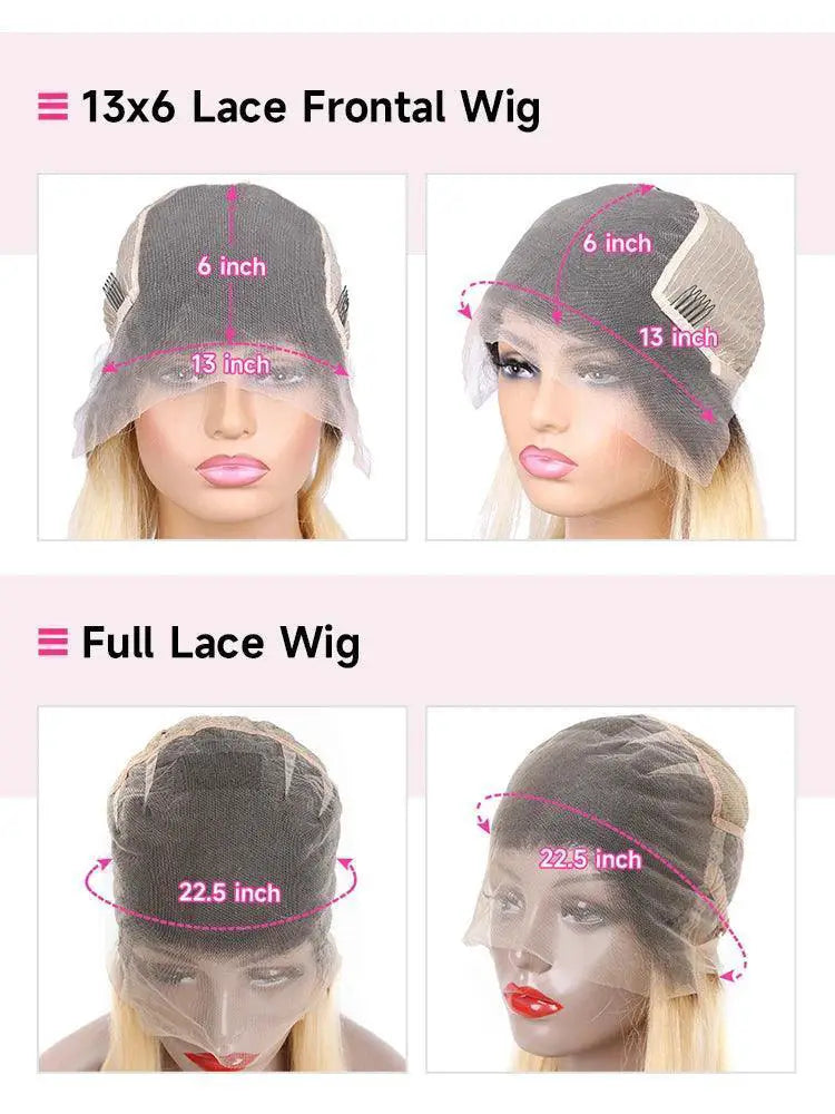 Luxe Ombre Blonde Lace Front Wig Brazilian Remy Hair