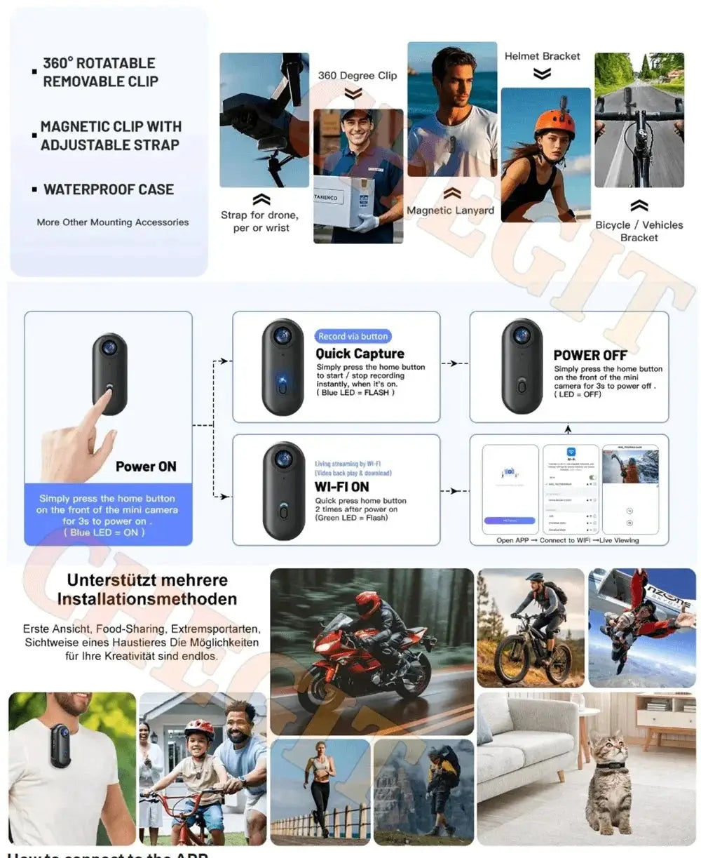 Crisp POV Action Camera for Riders — product view 18