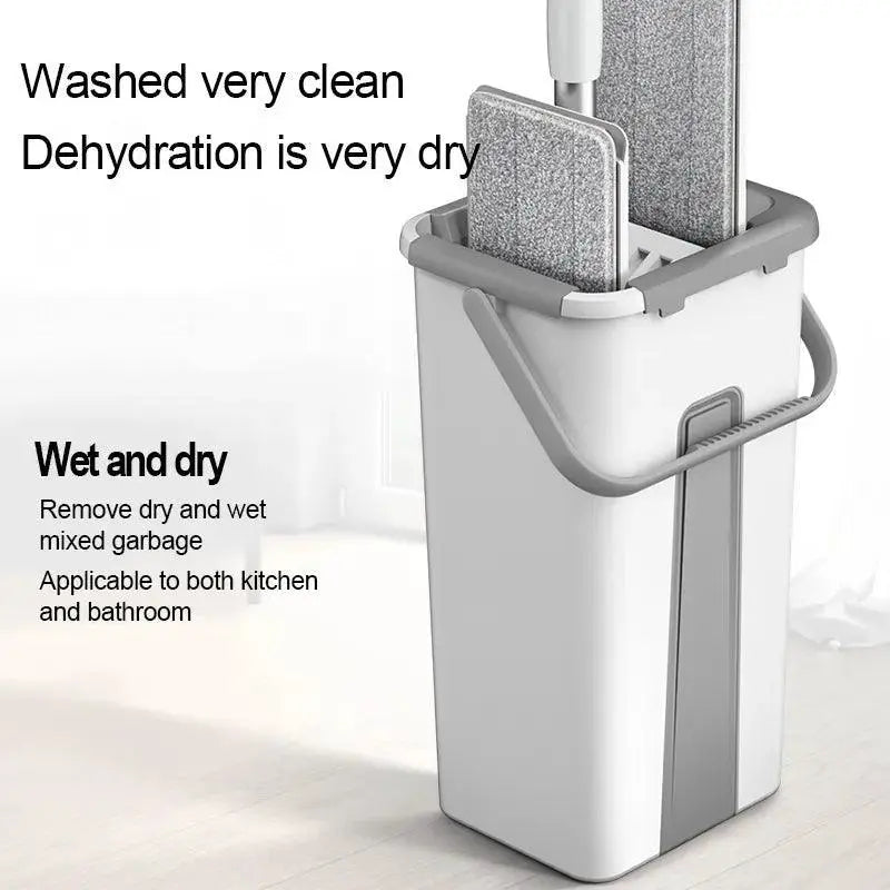 Magic Floor Mop With Rotating Bucket Effortless Cleaning