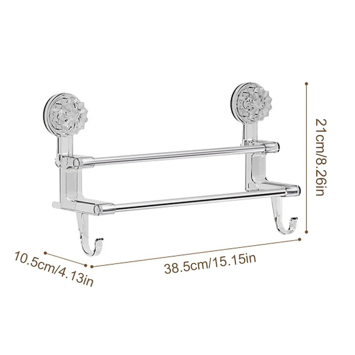 No-Drill Suction Cup Shelf for Kitchen — product view 14