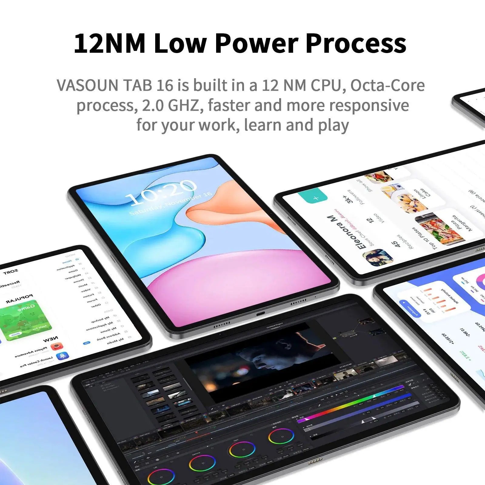 12 Inch 2K Android Tablet with 16GB RAM and 256GB Storage - OurLum.com