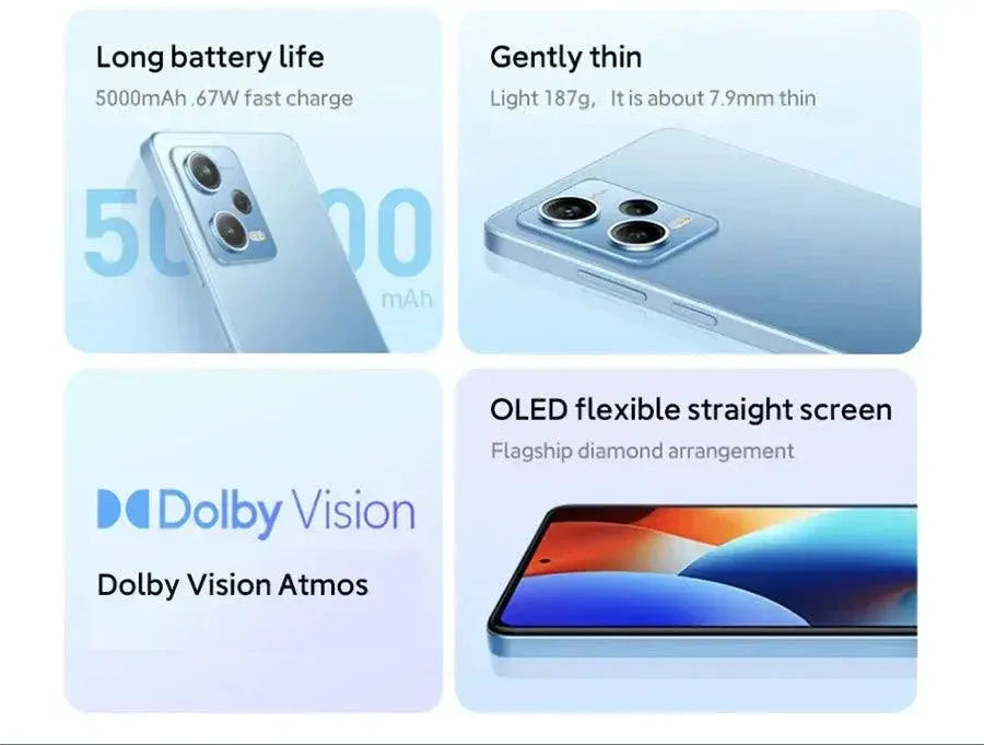 Redmi Note 12 Pro 5G Smartphone 50MP Camera 67W Charge