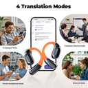 HTC NE27 Wireless Earbuds Bluetooth 5.4 AI Translator Real Time Glowing Earhook