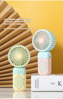 2024 New Handheld Charging Fan Cute Mini USB Cartoon Fan