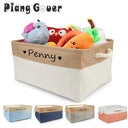 Personalized Pet Toy Storage Box Custom Name Clothes Accessories